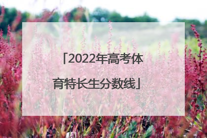 「2022年高考体育特长生分数线」2022年高考体育特长生分数线预测多少分,山东省济南市