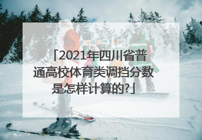 2021年四川省普通高校体育类调挡分数是怎样计算的?
